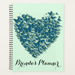 Heart Butterfly Individuelle Name Planner Planer