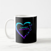 Heart Butterfly Suicide Prevention Awareness  Kaffeetasse (Links)