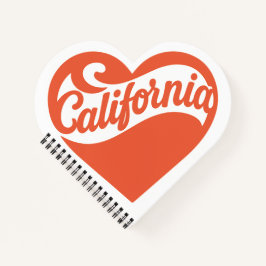 Heart California Spiral Notebook Notizblock