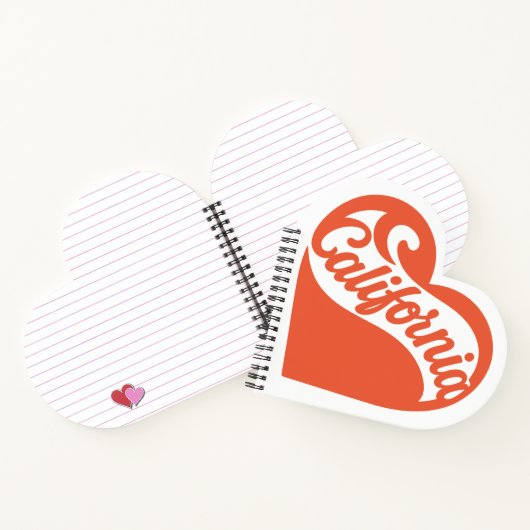 Heart California Spiral Notebook Notizblock (Innenseite)