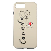 Heart Canada Handy Case, kanadische Flagge Case-Mate iPhone Hülle (Rückseite)