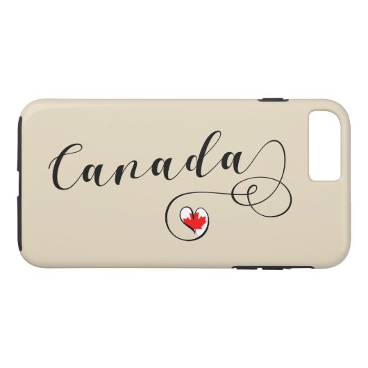 Heart Canada Handy Case, kanadische Flagge Case-Mate iPhone Hülle (Rückseite (Horizontal))