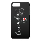 Heart Canada Handy Case, kanadische Flagge Case-Mate iPhone Hülle (Rückseite)