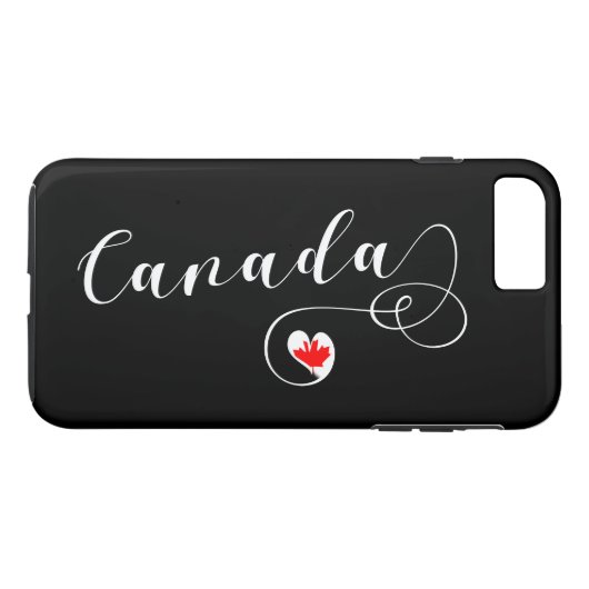 Heart Canada Handy Case, kanadische Flagge Case-Mate iPhone Hülle (Rückseite (Horizontal))