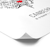 Heart Canberra City Map (Australien) Poster (Ecke)