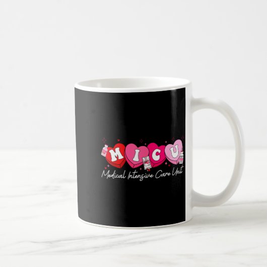 Heart Candy Micu Nurse Valentine's Day Medical Cri Kaffeetasse (Rechts)
