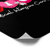 Heart Candy Micu Nurse Valentine's Day Medical Cri Poster (Ecke)