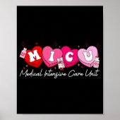 Heart Candy Micu Nurse Valentine's Day Medical Cri Poster (Vorne)