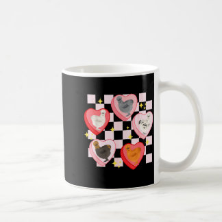 Heart Candy Silkie Chicken Valentine Farmer Animal Kaffeetasse