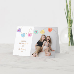Heart Candy Valentine's Day Foto Feiertagskarte