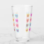 Heart Candy Valentinstag Pint Glass Glas (Rechts)