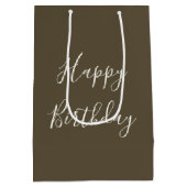 Heart Carved In a Pineapple On a Beach Mittlere Geschenktüte (Rückseite)