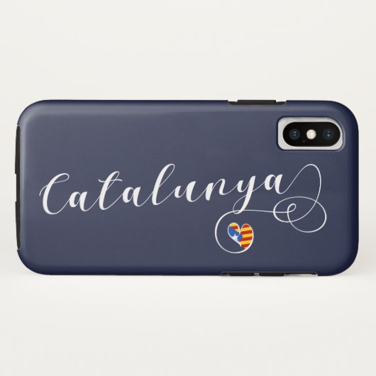 Heart Cataluna Handy Case, Katalonien Case-Mate iPhone Hülle (Rückseite (Horizontal))
