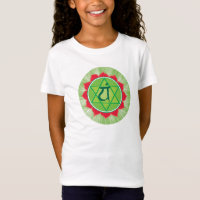 Heart Chakra Anahata Girls'Cap Sleeve T - Shirt