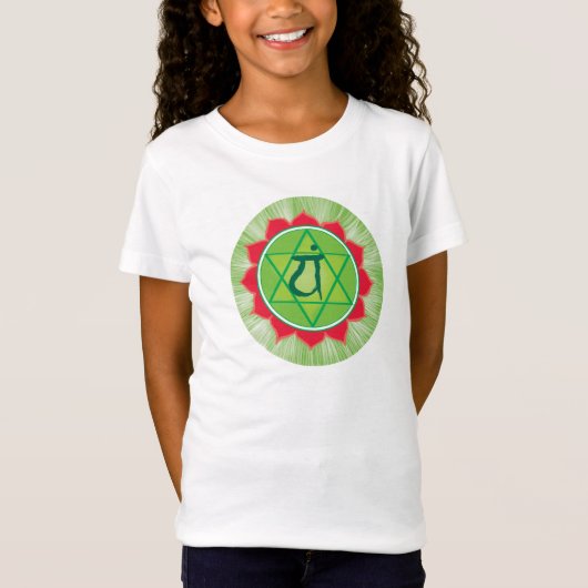 Heart Chakra Anahata Girls'Cap Sleeve T - Shirt (Vorderseite)