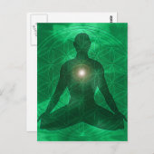 Heart Chakra Anahata Postkarte (Vorne/Hinten)