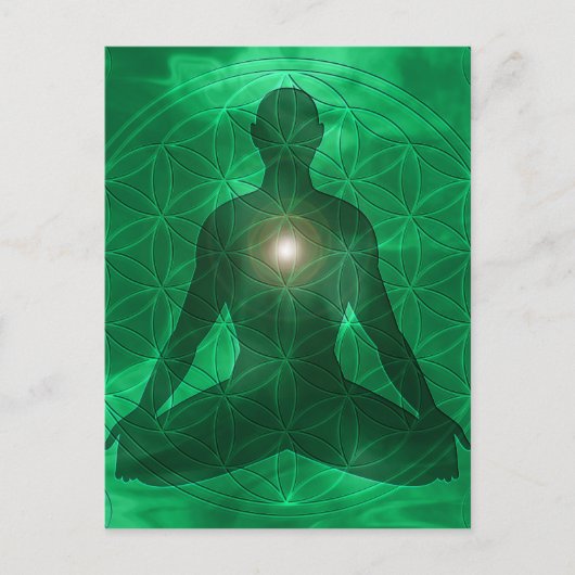 Heart Chakra Anahata Postkarte (Vorderseite)