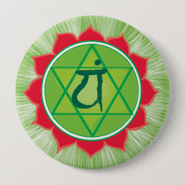 Heart Chakra Anahata Riant Round Abzeichen Button