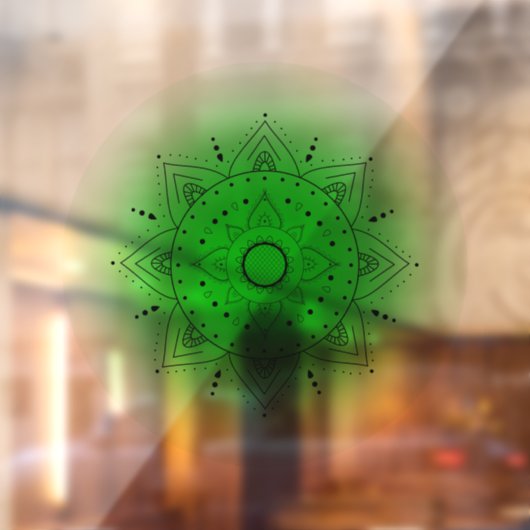 Heart Chakra Fensteraufkleber (Blatt 2)