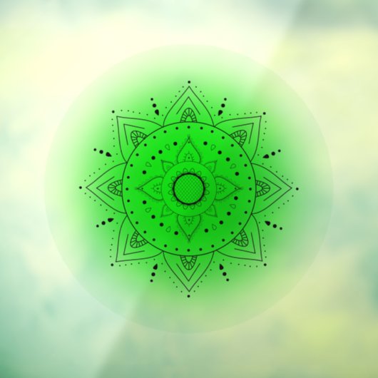 Heart Chakra Fensteraufkleber (Blatt 3)
