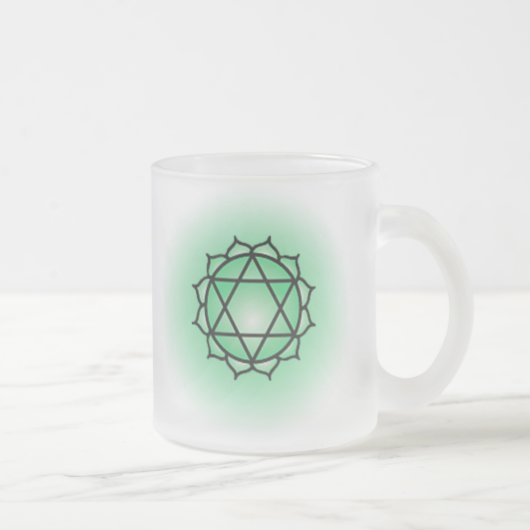Heart Chakra Glass Tasse (Rechts)