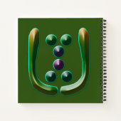 Heart Chakra - Inner Power Notebook Notizblock (Rückseite)