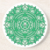 Heart Chakra Light Mandala Untersetzer (Vorne)