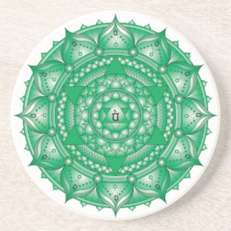 Heart Chakra Light Mandala Untersetzer