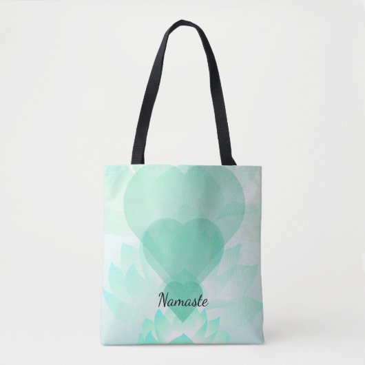 Heart Chakra Lotus Namaste Tasche 2 (Vorderseite)