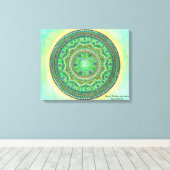 Heart Chakra Mandala Leinwand Art (Insitu (Holzboden))