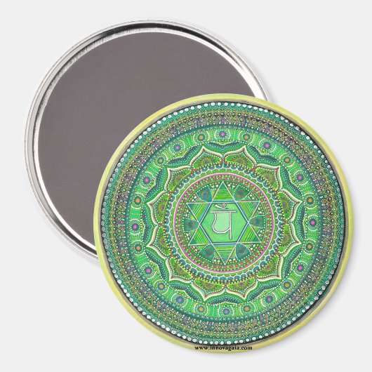 Heart Chakra Mandala Magnets Magnet (Vorderseite/Rückseite)