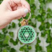 Heart Chakra Premium Schlüsselanhänger (Hand)