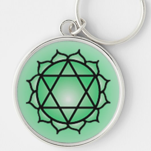 Heart Chakra Premium Schlüsselanhänger (Vorne)