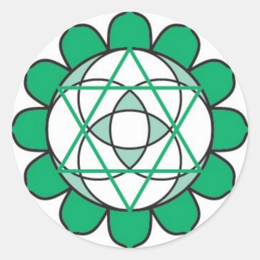 Heart Chakra Sticker (Vorderseite)