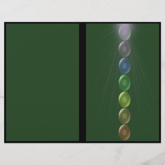 Heart Chakra Tri Fold Broschüre Flyer (Vorderseite)