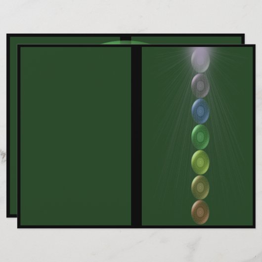 Heart Chakra Tri Fold Broschüre Flyer (Vorne/Hinten)