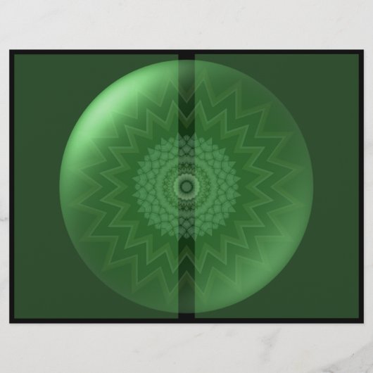 Heart Chakra Tri Fold Broschüre Flyer (Rückseite)