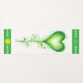 Heart Chakra Yoga Mat | Green Lotus for Healing Yogamatte (Vorderseite (Horizontal))