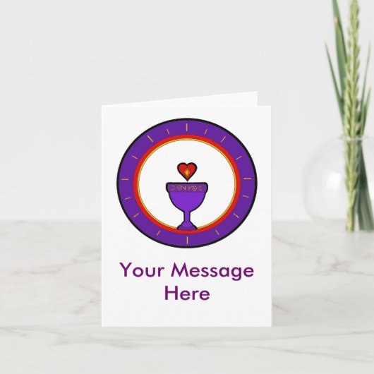 Heart Chalice Card Personalize Karte (Vorderseite)