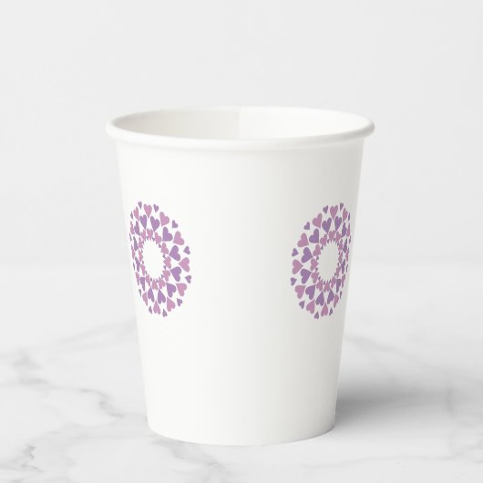 Heart Circles Pappbecher (Links)