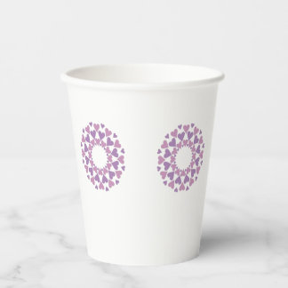 Heart Circles Pappbecher
