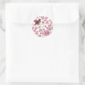 Heart Classic Round Stickers (Tasche)