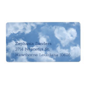 Heart Cloud Sky Niedlich Modern Blue Custom Weddin (Vorne)