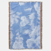 Heart Cloud Sky Niedlich Modern Love Light Blue Gi Decke (Vorderseite Vertikal)