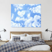 Heart Cloud Sky Niedlich Modern Love Light Blue Gi Leinwanddruck (Insitu (Schlafzimmer))