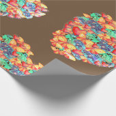 Heart Collage Art Wrapping Paper, Valentine Geschenkpapier (Ecke)