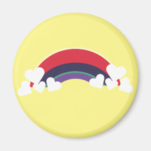 ♥ Heart colored bunt Rainbow Color Regenbogen Magnet
