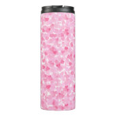 Heart Confetti Pattern – Cute Romantic Celebration Thermosbecher (Rückseite)