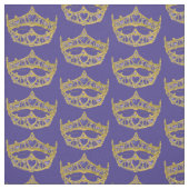Heart Crown Tiara Gewebe Wiederholmuster iris bkgd Stoff (Muster)