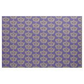 Heart Crown Tiara Gewebe Wiederholmuster iris bkgd Stoff (Fat Quarter (45,7 x 55,9 cm))